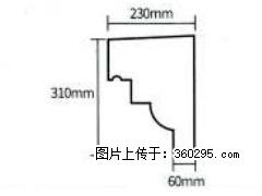 产品分解图型 - 檐口线，型号：SX311-YK-3，规格：230x310mm(3) - 台州三象EPS建材 tz.sx311.cc